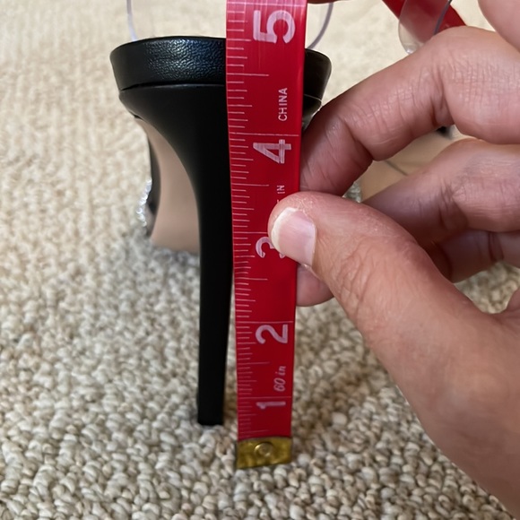 NWT Schutz Julie Slingback Heels Vinyl / Napa Leather Women’s size 6.5 - Picture 10 of 12